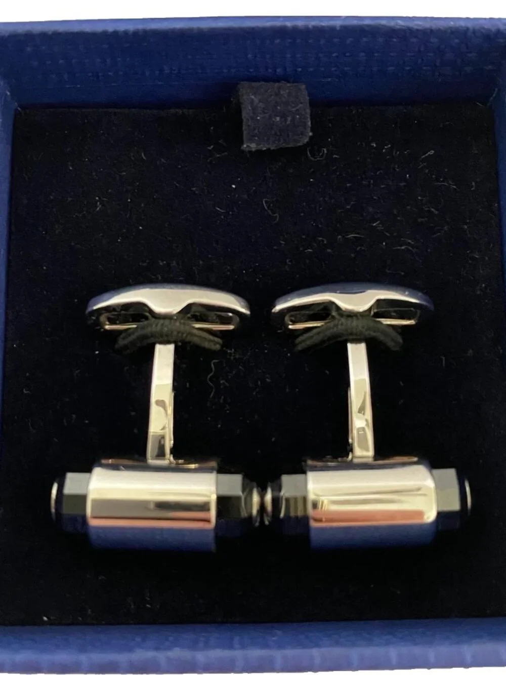 Swarovski 1085176 Black Crystal Cufflinks NWOT w/ Box